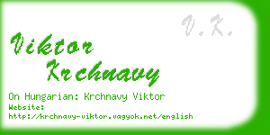 viktor krchnavy business card